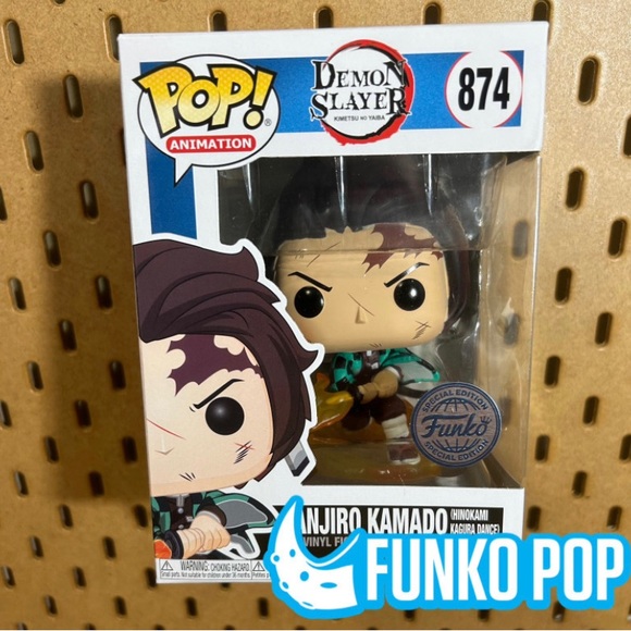 Funko Pop Exclusive Demon Slayer Tanjiro Kamado Hinokami Kagura - Picture 1 of 1